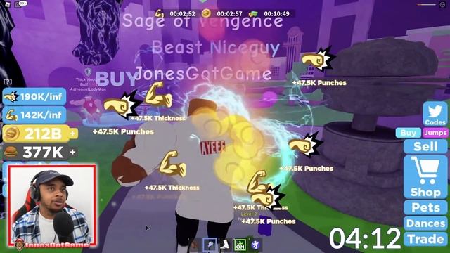 GET THICK IN 10 MINUTES CHALLENGE Part 2 (Roblox Thick Legends) смотреть онлайн