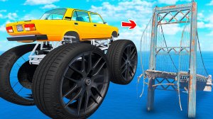 СМОЖЕТ ЛИ ГИГАНТСКАЯ СЕМЕРКА ПЕРЕЛЕТЕТЬ СЛОМАННЫЙ МОСТ В ГТА 5 МОДЫ - ЭКСПЕРИМЕНТЫ В GTA 5 MODS