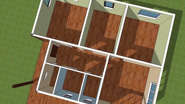 Сверхбюджетный современный дом 10 на 8 с тремя спальнями | Дешевый Дом смотреть онлайн