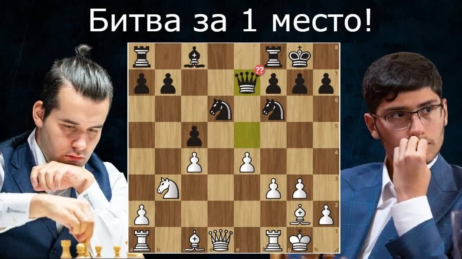 А.Фирузджа - Я.Непомнящий БИТВА за первое место на Кубке Синкфилда!  Шахматы.