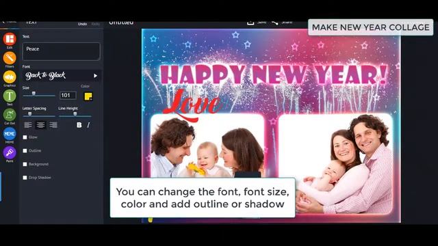 piZap's Quick Photo Editing Tutorial: Make New Year Collage смотреть онлайн