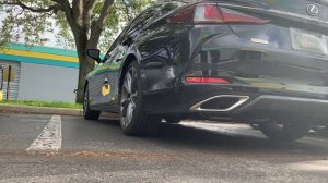 2019 Lexus ES350 with 2 resonators and mufflers delete exhaust sound.