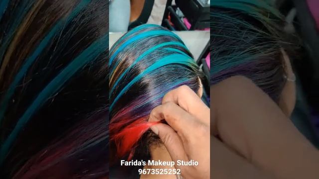 Funky Highlights ll Groovy Pink ll Flirty Red ll Mystic Blue ll Violet ll Farida's Makeup Studio