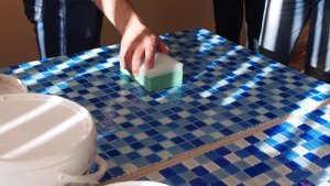 Мастеркласс по нанесению эпоксидной затирки 3 - замывка.