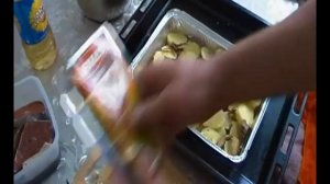 Красная рыба с картофелем в духовке