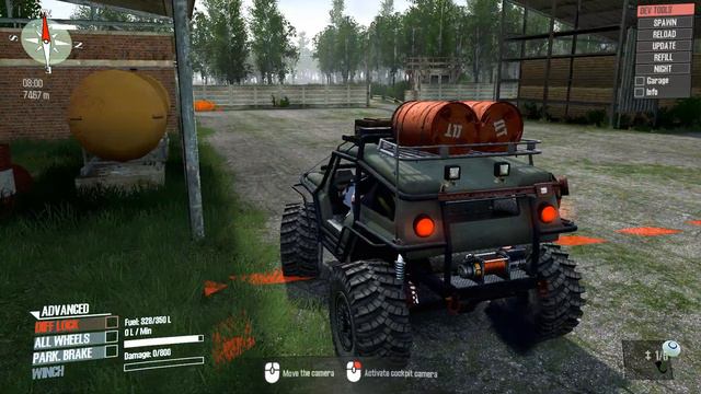 Mudrunner - прохождение карты Lite , #4 , дефолтный ГАЗ 66 - спинтайрес , мад раннер смотреть онлайн