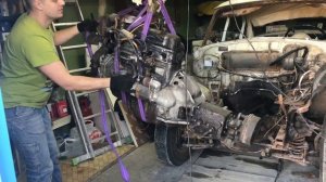 Снятие двигателя газ 21