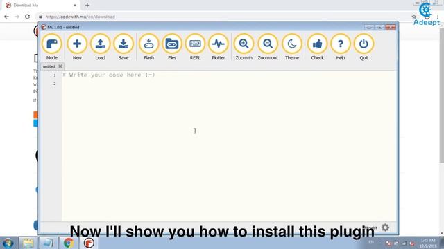 Adeept BBC Micro:bit Tutorial Series - Lesson 5: MU microPython Editor and Plugins смотреть онлайн
