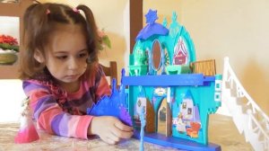 Disney Frozen распаковка! Эльза и ее замок!