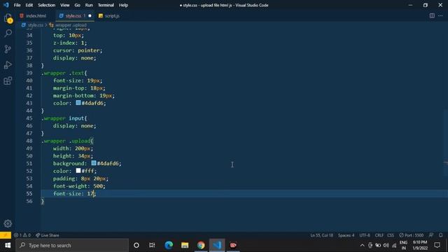 How To Browse or Upload File Using Html Css & Javascript