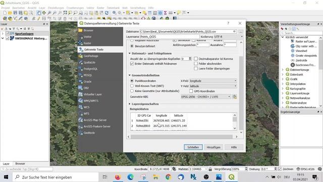 QGIS 3: csv-Datei in QGIS einlesen смотреть онлайн