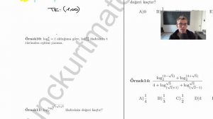 (Kolay-Orta-Zor) Logaritma Sınava Hazırlık-Tekrar Soruları