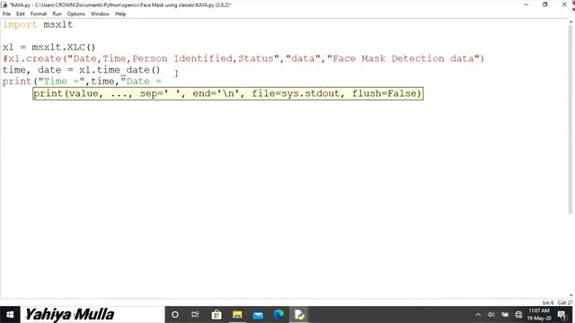 [UPDATE] | Data Logger and Face Recognition for Face Mask Detector using Opencv python