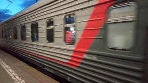 Отправление поезда 120 Белгород — СПб с Курского вокзала Москвы (Full HD)