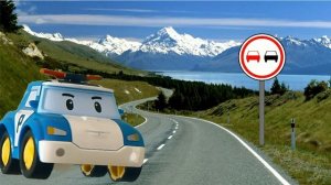 Робокар Поли. Изучаем дорожные знаки с полицейской машинкой Робокар Поли