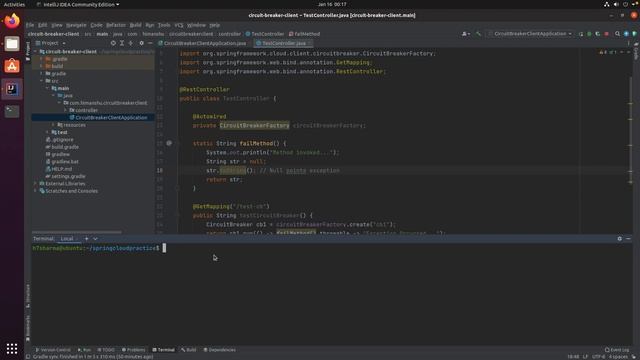 Spring microservice with resilience4j circuit breaker смотреть онлайн