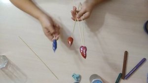 Воздушный пластилин покрыт лаком