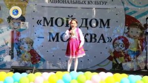 Юная участница от Союза Гагаузов на фестивале в Москве