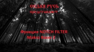 Металлоискатель MAKRO RACER 2  Функция NOTCH FILTER