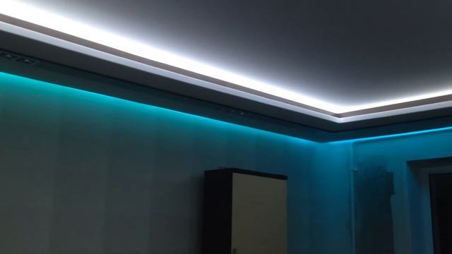 Подсветка потолка светодиодной лентой фото Подсветка потолка светодиодной лентой фото