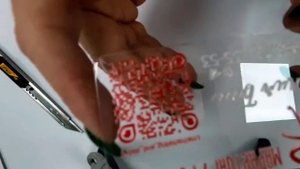 Визитки 3D пластик
