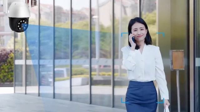 8MP 4K Outdoor Wifi Camera Night Vision Full Color Surveillance Cameras Auto Tracking CCTV IP Camer смотреть онлайн