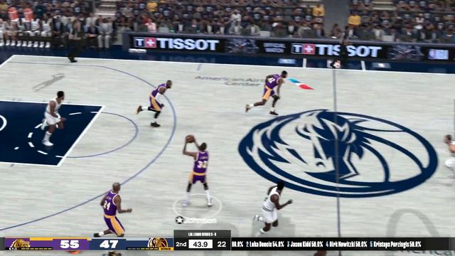 NBA 2K24 - Los Angeles Lakers @ Dallas Mavericks - All Time Teams Playoffs Game 4 смотреть онлайн