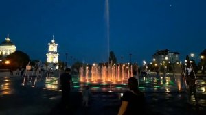 Сухие фонтаны Воронеж, самый лучший вид ночью