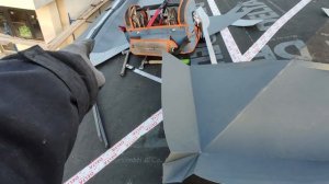 Переход надстенного желоба через конек .Надстенные желоба часть 2