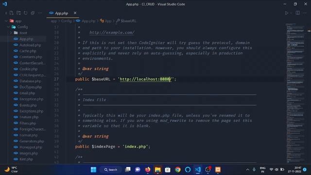Latest CodeIgniter 4 CRUD tutorial 2022 - #2 Initial configuration