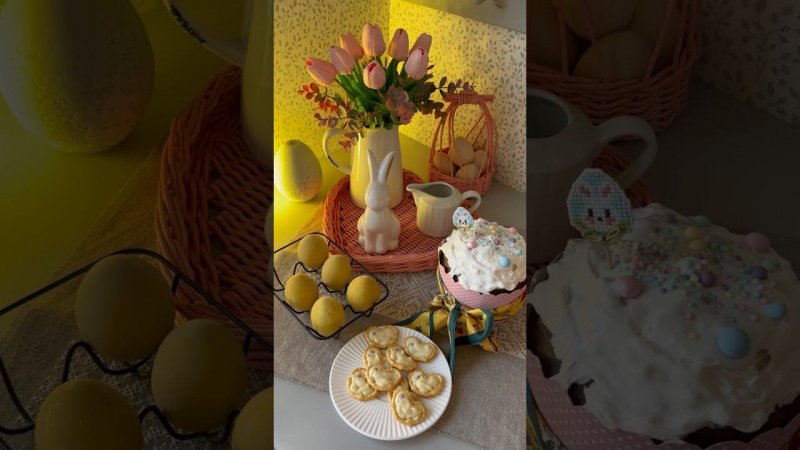 Easter decor #easter #easterdecor #плетеныекорзины #пасха #пасхальныйдекор #куличи #пасхальныйкулич