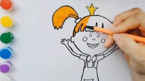 Как нарисовать Царевну из мультика Жила-была Царевна . Раскраска.