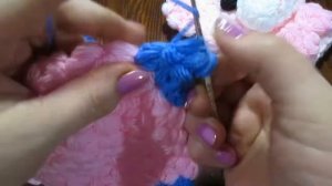 детская мочалка вязаная крючком