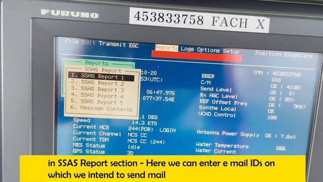 SSAS test on FURUNO (FELCOM 15) смотреть онлайн