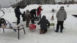 Ловля форели зимой в Фишерикс.
