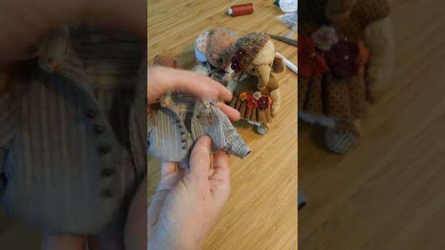 Рубашка для мишки-мальчика, заключительный этап.))) смотреть онлайн