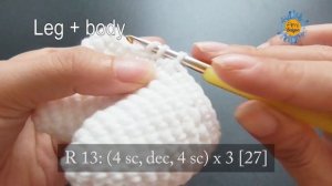 #110 | Amigurumi My Melody Crochet Pattern (2/4) | Amigurumi Sanrio Free Tutorial | @AmiSaigon