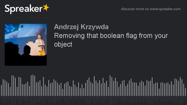 Removing that boolean flag from your object смотреть онлайн