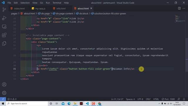 Pertemuan 4 - Routes Framework7 смотреть онлайн