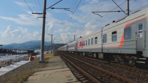 Электровоз 2ЭС4К-069 с пассажирским поездом №282С Адлер — Череповец