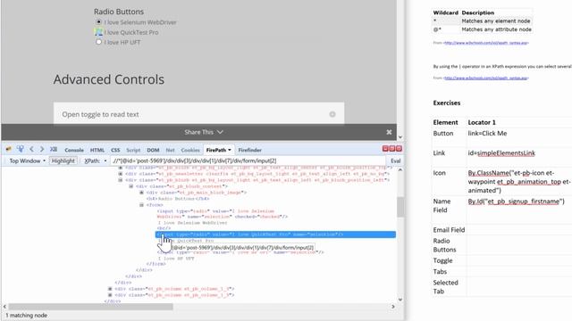 23 how to identify radio buttons using xpath смотреть онлайн