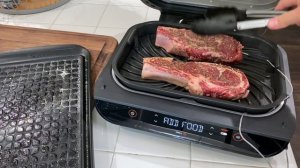 NINJA FOODI XL GRILL RIBEYE STEAKS! | Ninja Foodi Smart XL Grill recipes!