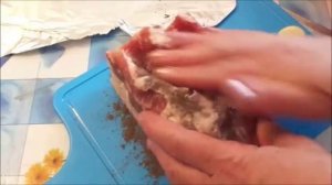 Свиная грудинка в фольге запеченная в духовке.Svynaya breast