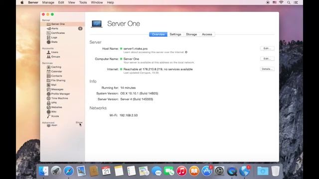 Часть 3. OS X 10.10 Yosemite Server. Загрузка и установка OS X Server смотреть онлайн