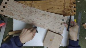 Making a birch bark box - Изготовление простого туеса из бересты