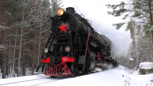 Паровоз Л-5110 с туристическим поездом "Уральский экспресс" Екатеринбург — Верхняя Пышма