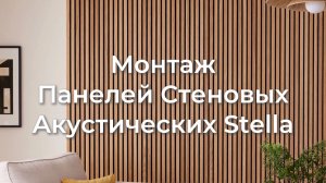Монтаж Панелей Стеновых Акустических Stella