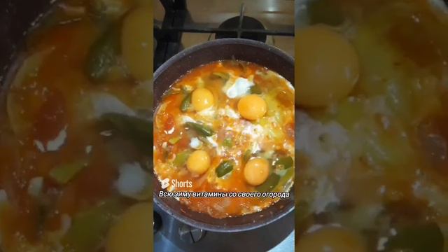 🍅🫑🧄🧅яичница с овощами