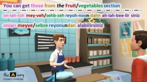 12-  Supermarket - Turkish Language Conversations at Supermarket