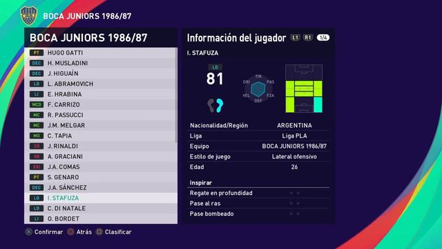 BOCA JUNIORS 1986/87 eFootball PES 2021 PS4 смотреть онлайн